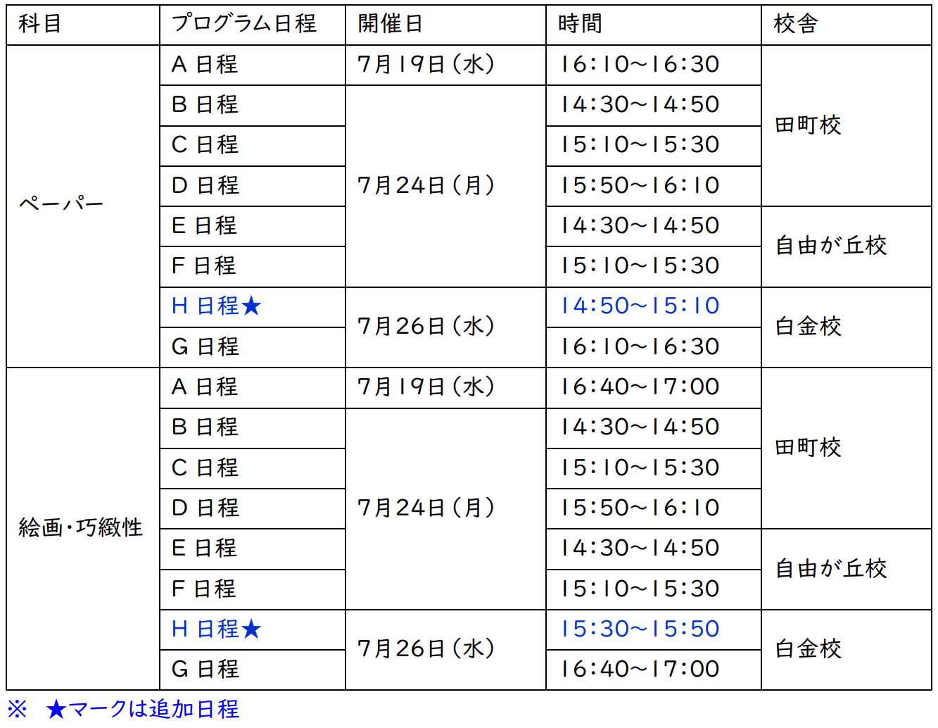 年中受講判定7月追加日程.png