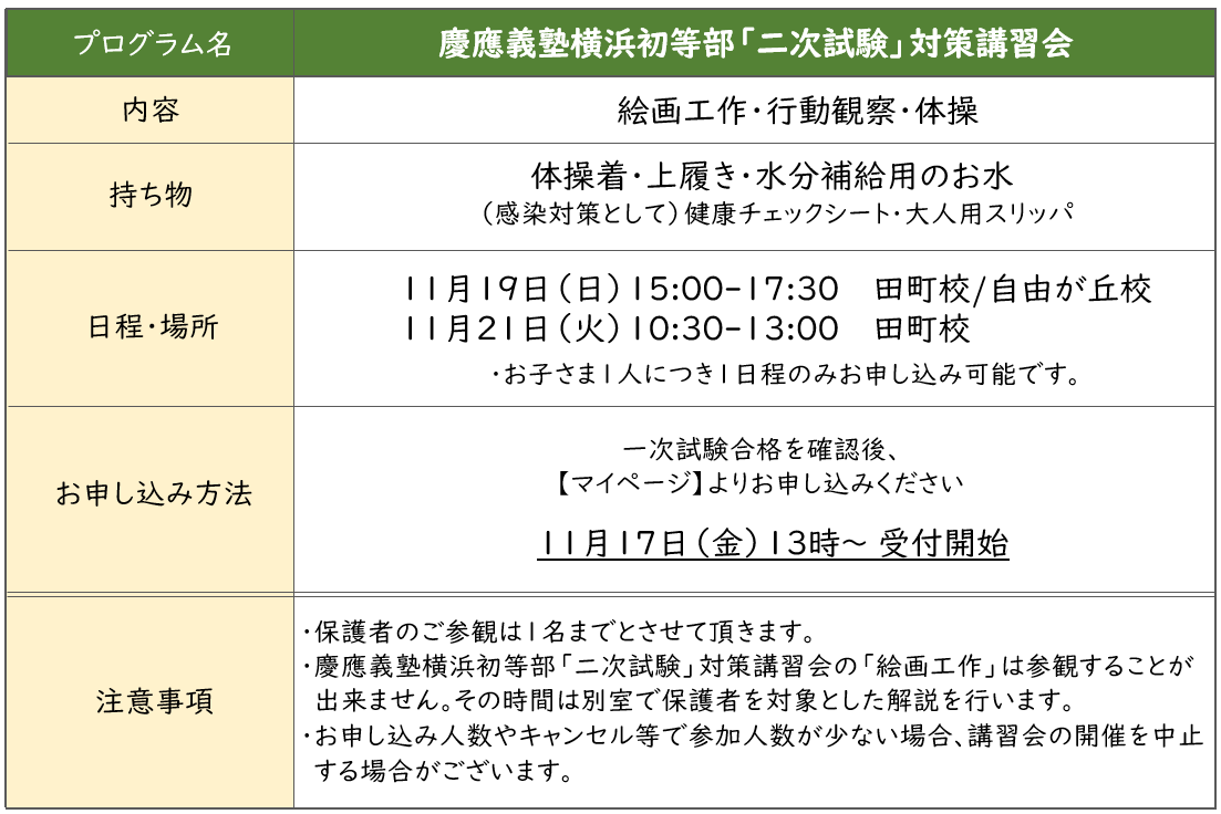 ジャック幼児教室 慶應義塾横浜初等部2次対策クラス 通常授業プリント 年長クラス ジャック幼児教室 慶應義塾横浜初等部2次対策クラス 通常授業プリント