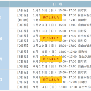 理英会　年長夏期志望校別ゼミ　早稲田実業学校初等部　授業内容表四回分 年長】2024年度 早稲田実業学校初等部模試 | 小学校受験専門の塾